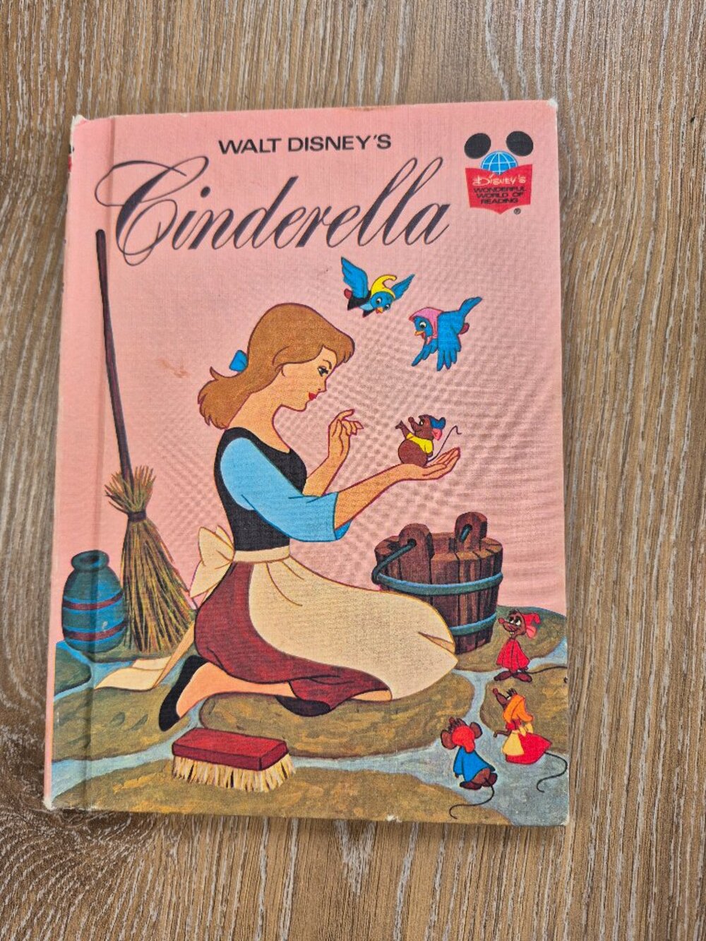 Vintage Disney Cinderella 1974 World of Reading Princess